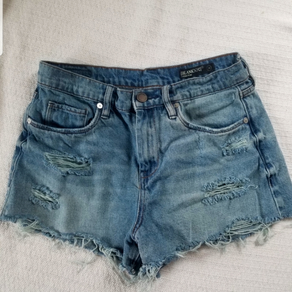 EUC BLANKNYC The Barrow Vintage High Rise Waisted Jean Denim Shorts Size 28